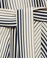 Mango Women's Bow Detail Stripe-Print Dress