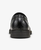 Karl Lagerfeld Paris Men's Saffiano Leather Penny Loafer