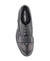 Karl Lagerfeld Paris Men's Studded Cap Toe Dress Shoe