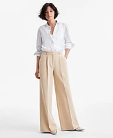 Boss Orange Women's Creased High-Rise Wide-Leg Trousers