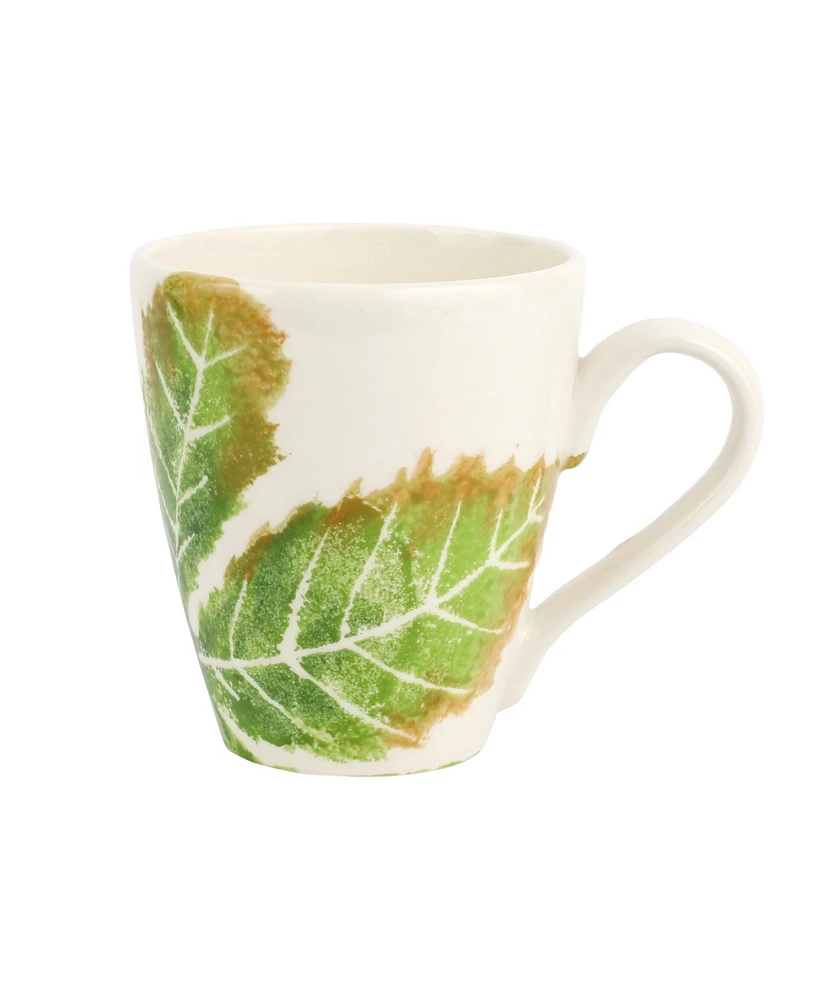 Vietri Autunno Chestnut Leaf Mug