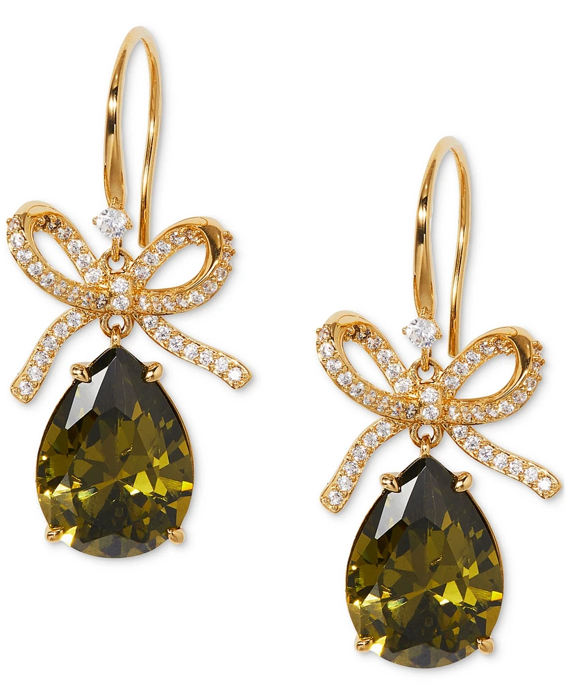 Eliot Danori Cubic Zirconia Bow Drop Earrings