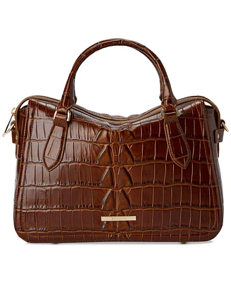 Brahmin Micaela Chestnut Marana Medium Leather Satchel