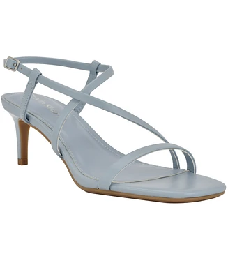 Calvin Klein Women's Ishaya Strappy Low Stiletto Sandals