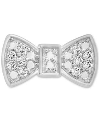 Wrapped Diamond Single Stud Earring (1/20 ct. t.w.) in 10k White or Yellow Gold, Exclusively at Macy's