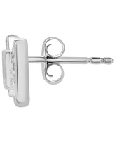 Wrapped Diamond Single Stud Earring (1/20 ct. t.w.) in 10k White or Yellow Gold, Exclusively at Macy's