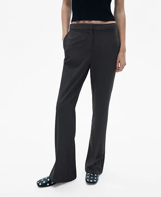 Mango Women's Flared Suit Trousers