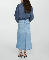 Mango Women's Pocketed Denim Jacket