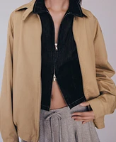 Mango Women's Oversized Bomber Jacket