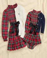 Polo Ralph Lauren Toddler and Little Girls Plaid Twill Dress