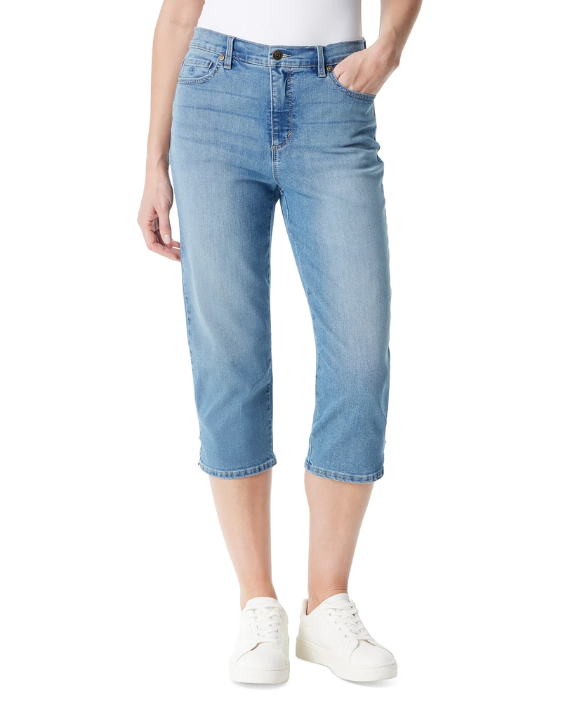 Gloria Vanderbilt Petite Amanda High Rise Straight-Leg Capri Jeans