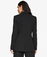 Calvin Klein Women's Asymmetric Scuba-Crepe Blazer