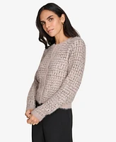 Calvin Klein Women's Button-Front Knit Sweater