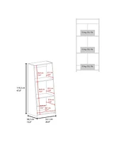 Fm Furniture Anthem Bookcase in Melamine with Three Shelves