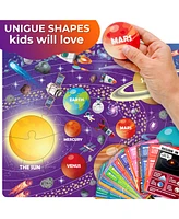 Quokka 70 Pcs Jigsaw Puzzles for Kids Ages 4-6 - 400+ Facts on 50 Flashcards