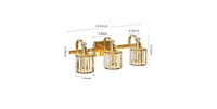 gaomon Crystal Gold Bathroom Vanity Light Light Modern Bathroom Vanity Light Fixtures