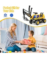 Hongge Kids Astm Certificated Powered Ride On Bulldozer with Front Digger Shovel