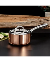 Tri-Ply 5.5" Covered Saucepan, Non-Hammered