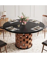 Tribesigns Round Dining Table for 4-6 People, 47