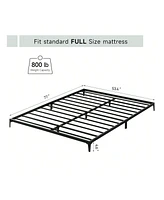 gaomon Bed Frame,6 Inch Metal Frame Heavy Duty Platform Sturdy Steel Slat Noise Free No Box Spring Needed With Huge Storage Space