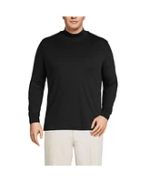 Lands' End Big & Tall Cotton Supima Mock Turtleneck