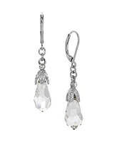 2028 Faceted Crystal Drop Earrings