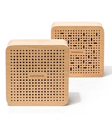 Decent Living Germany Beech Wooden Speaker Square Dot