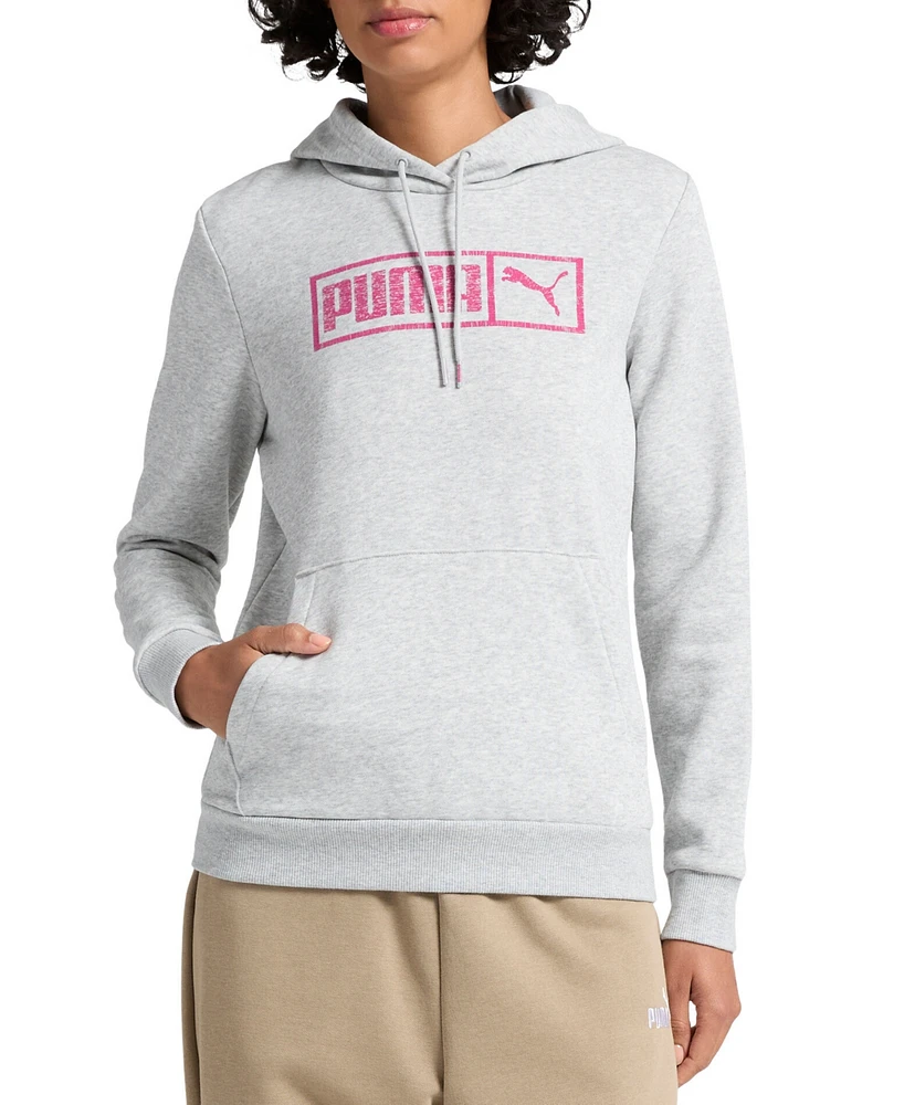 Puma Women's Bar Up Logo Pullover Hoodie