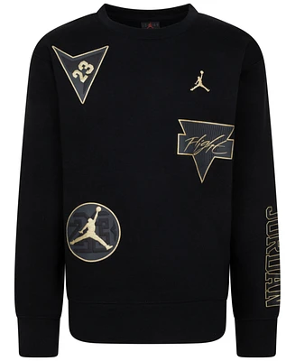 Jordan Big Boys "See Me Shine" Fleece Crew Top