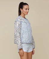 Avec Les Filles Women's Patchwork Quilted Jacket