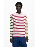 Desigual Men's Multicolor striped T-shirt