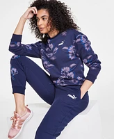 Puma Women's Essentials Floral Vibes Crewneck Sweatshirt