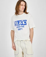 Hugo Boss Men's Nugocrea Creative Department Short Sleeve Crewneck Logo Graphic T-Shirt