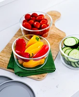 Dura Living -Piece 2 Cup Round Food Storage and Meal Prep Container Set