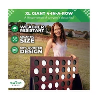 Swooc - Xl Giant 4 In A Row (4ft x 3ft) - All Weather with Carrying Case & Noise Reducing Design - Giant Connect 4 Discs To Win