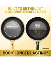 Granitestone Armor Max Gold inch Hard Anodized Ultra Release Frying Pan