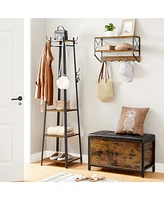 Songmics Home Coat Rack with 3 Shelves