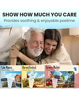 Quokka 3SET 100 Pieces Dementia Puzzles for Elderly - 9 Memory Flashcards