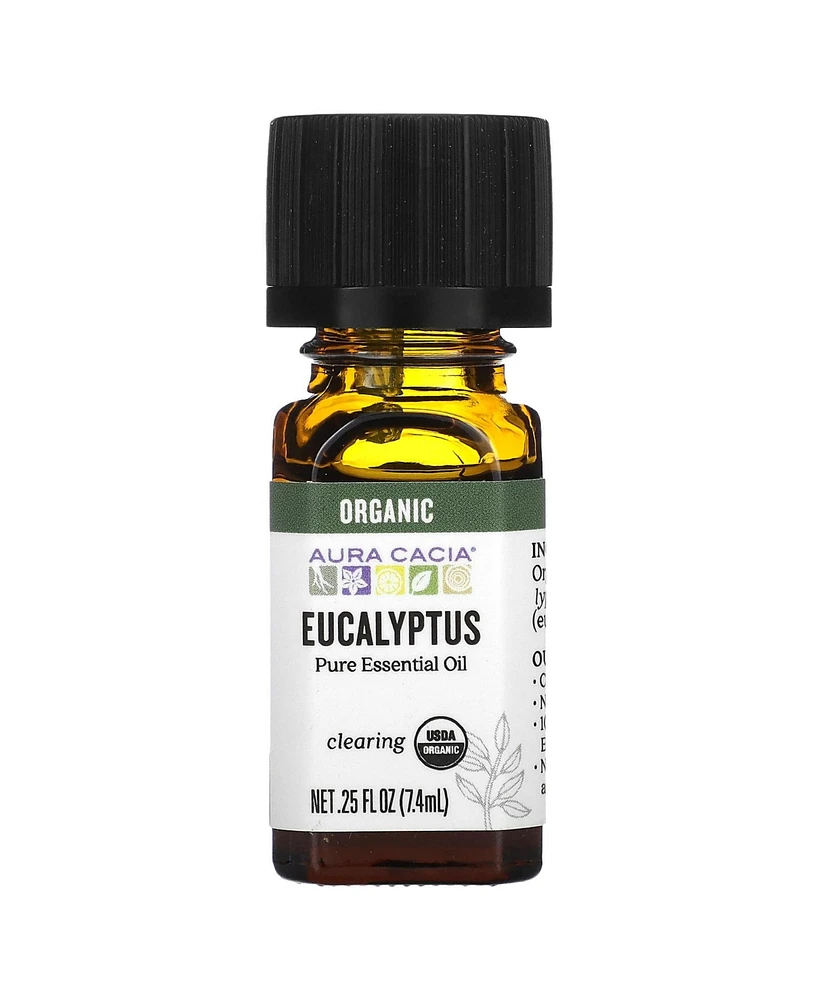 Aura Cacia Pure Essential Oil Organic Eucalyptus