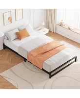 gaomon 6 Inch Metal Platform Bed Frame With Steel Slat Support, Mattress Foundation And No Box Spring Needed