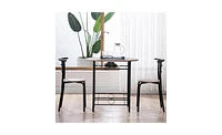 Slickblue Couples Breakfast Table with Curved Back Design Perfect for Cozy Dining