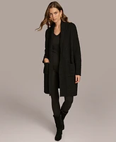 Donna Karan New York Women's Open-Front Long Cardigan