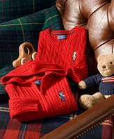 Polo Ralph Lauren Toddler and Little Girls Bear Cotton Full-Zip Sweatshirt