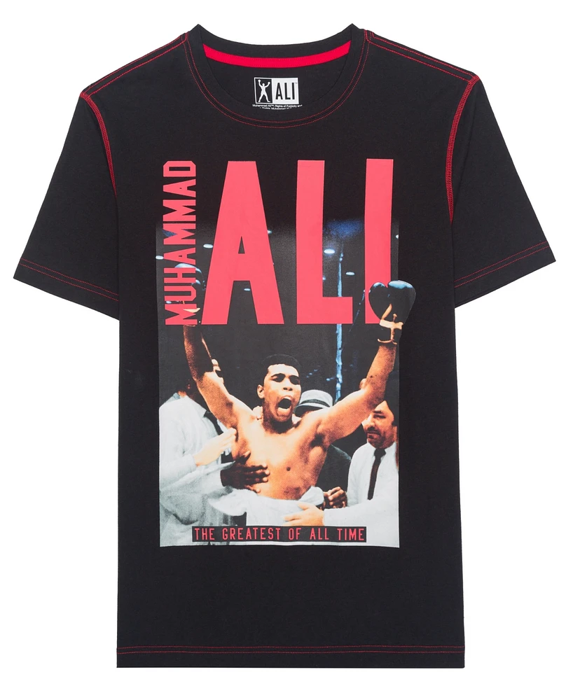 Hybrid Men's Muhammad Ali Contrast Stitch Short Sleeve Tee