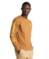 Cat Men's Trademark Banner Long Sleeve Tee