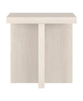 Hudson & Canal 22" Elna Wide Square Side Table