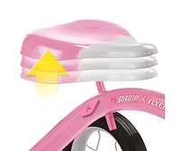 Radio Flyer 33PZ Kids Classic Style Dual Deck Tricycle with Handlebar Bell, Pink