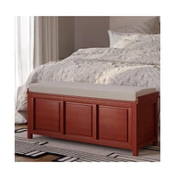 John Louis Home Solid Wood Open Top Storage Bench