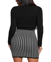 Guess Women's Long-Sleeve Sweater Dress