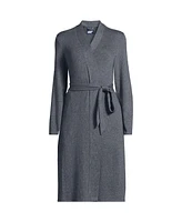 Lands' End Women's Cashtouch Faux Cashmere Cozy Robe